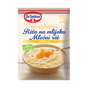 Riža na mlijeku vanilija