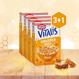 Vitalis Hrskavi muesli s medom 3+1 GRATIS