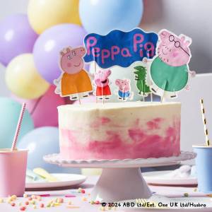 Toper za tortu Peppa Pig i obitelj, 12 kom