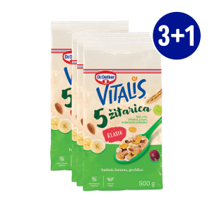 Vitalis 5 žitarica klasik 3+1 GRATIS