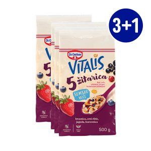 Vitalis 5 žitarica šumsko voće 3+1 GRATIS