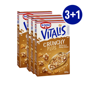 Vitalis Crunchy Plus Med Badem 3+1 GRATIS